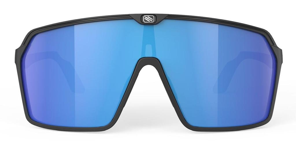 Rudy Project SPINSHIELD Sport-Sonnenbrille Schwarz Matt Blau, Gestell, Multi-Laser-Glas, SP723906-0002