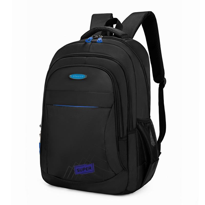 Backpack Letter Super Double Zipper Compartments Large Capacity Computer Bag