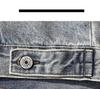 Men's American Retro Embroidered Washed Denim Jacket - Trendy, Loose Fit, Casual Spring/Autumn Outerwear