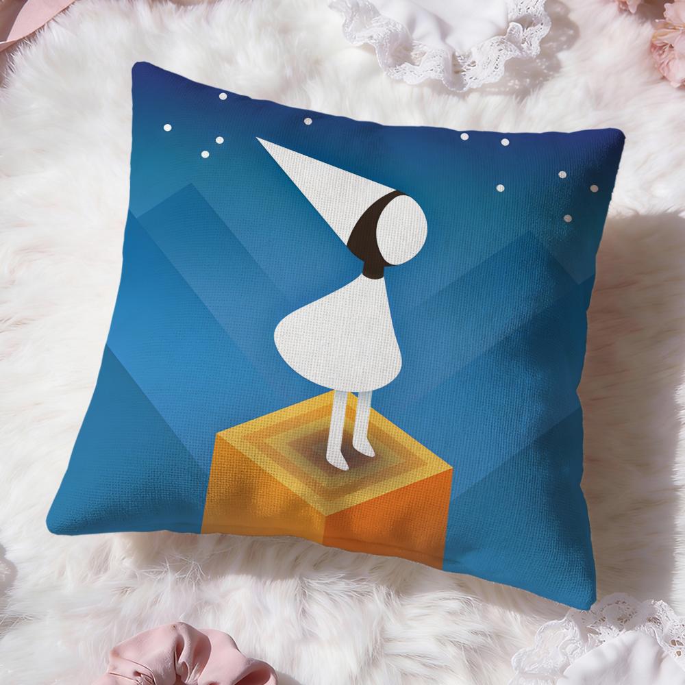 Monument Valley Game Cushion Cover Premium Comfort Reversible Pillow Cove -Two In One Design for Any Room & Car Interior