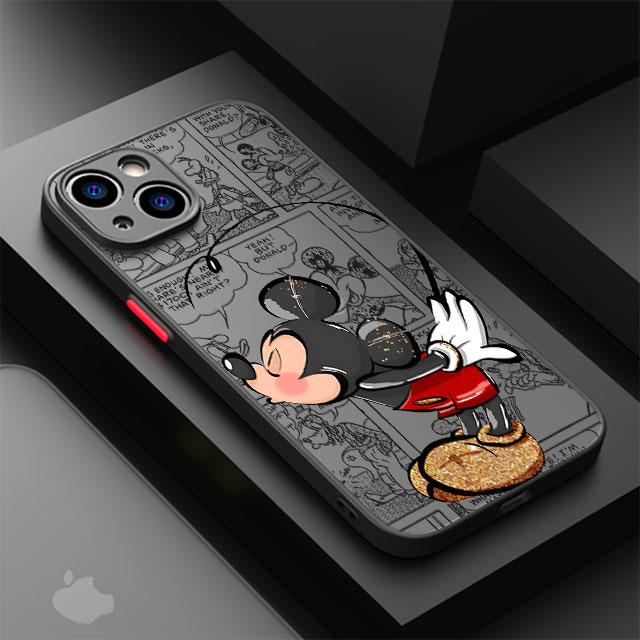 Χαριτερινή Θήκη Κινητού Mickey Minnie για Apple iPhone 15 16 Pro XS Max 13 14 Plus XR SE 7 8 12 11 Pro plus Ματ