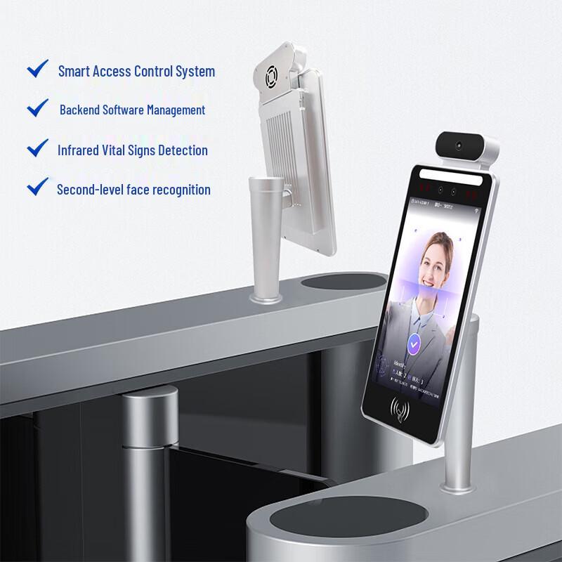 WSTDX Android Facial Recognition Time Attendance & Access Control System CN Plug (adapter Included)