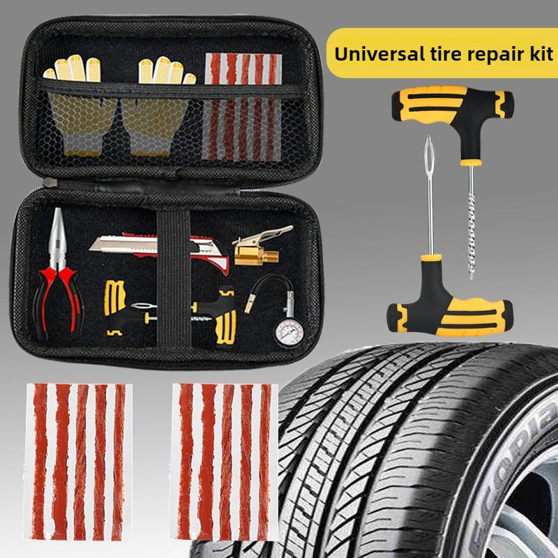 Nieuwe Auto Bandenreparatieset Lekstopgereedschap Bandenlek Noodgeval voor Universele Bandenstrips Roerlijm Reparatiegereedschap Kit