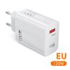 USB Charger 120W GaN Fast Charging EU/US Plug Phone Charger Adapter 10A Type C Cable For iPhone Xiaomi Samsung USB Wall Charger