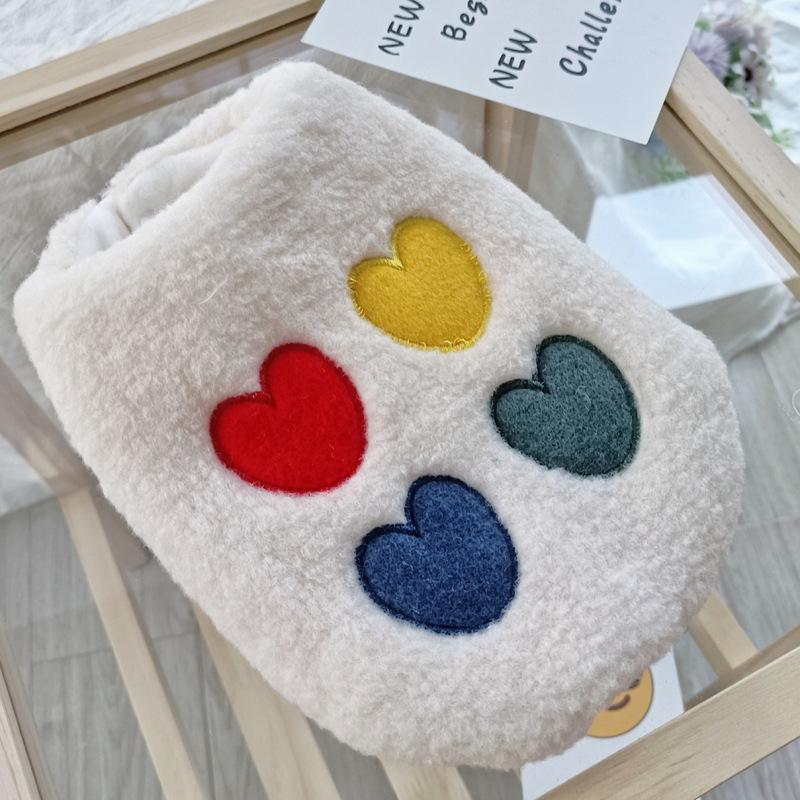 

Четырехцветный хлопковый жилет Love, одежда для щенков VIP Schnauzer Fadou Bomei Cat, осенне-зимняя одежда XL