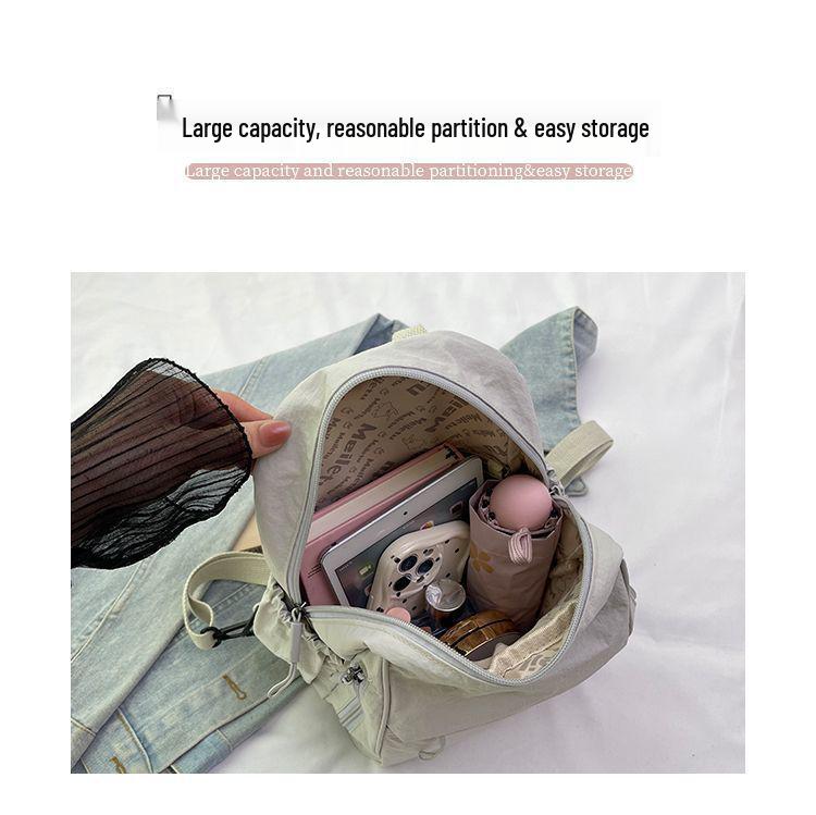 Lightweight Oxford Cloth Travel Backpack - Large Capacity, Casual & Fashionable Schoolbag