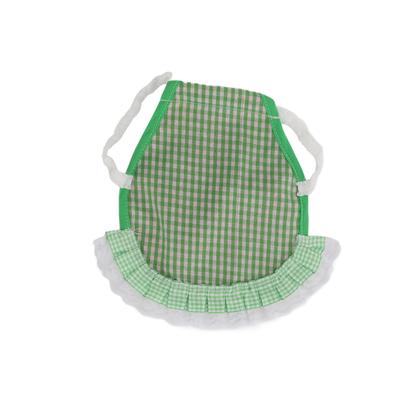 Hen Double Apron Reusable Hen Apron Poultry Protector with Elastic Straps for Small Medium and Large HenGreen Grid