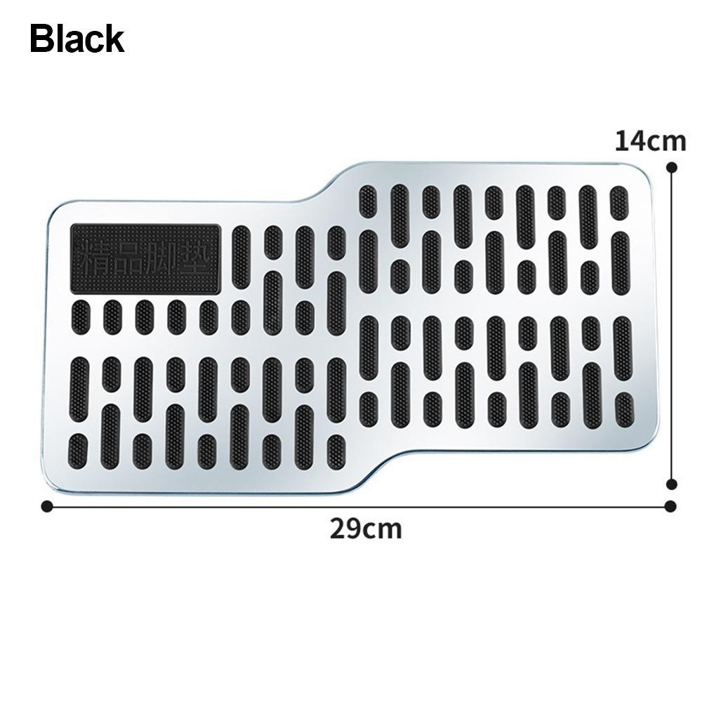 Wear-Resistant Anti-Slip Pedal Pad Stainless Steel Main Cab Heel Scuff Plate  Driver s Cab чёрный