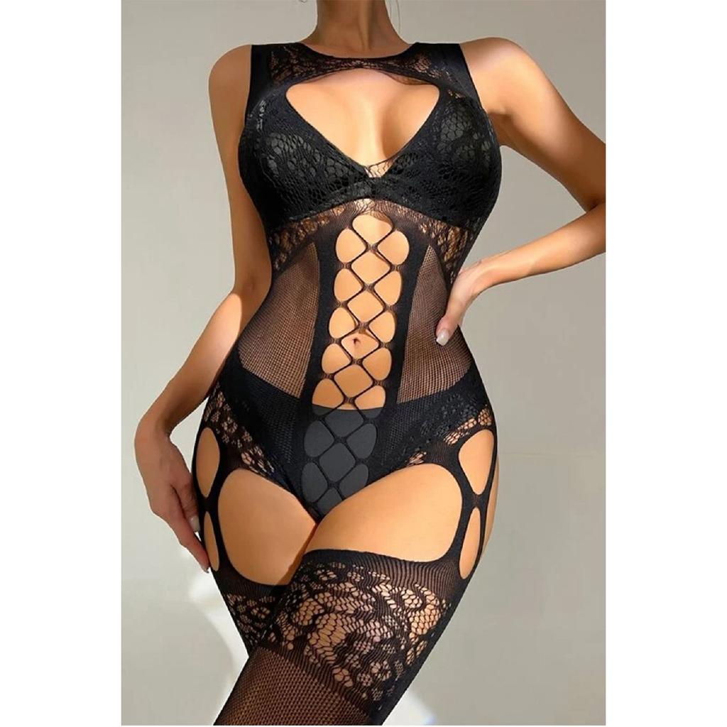 Fantasy Fantasy Body Socks With Female Garter