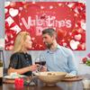 Valentine Theme Happy Valentines Day Photo Props Polyester Cloth Banner