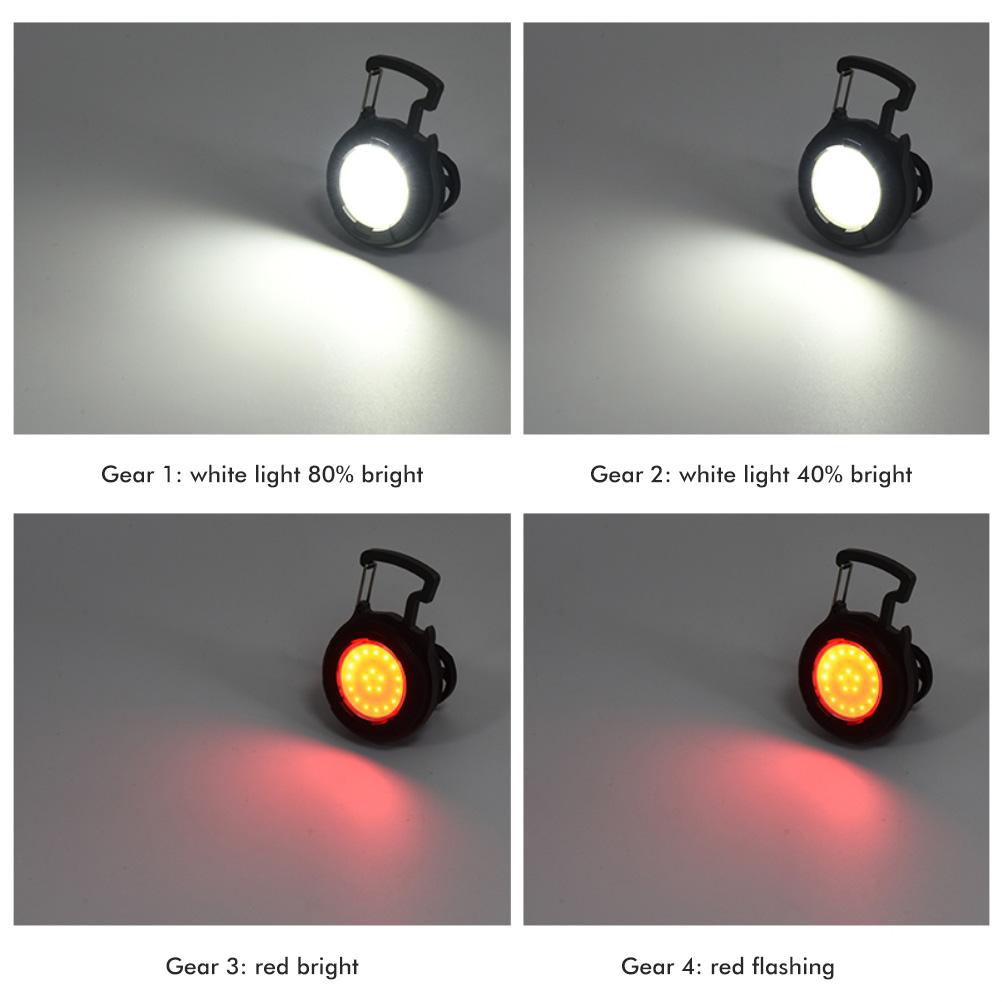 Mini Breloc LED Lumină Portabilă Reîncărcabilă 800lm COB Lanterne Breloc 4 Moduri de Lumină Buzunar