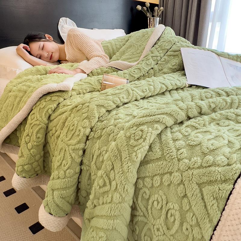 Winter Warme Schlafdecke Weiche Bequeme Decken für Bett Kuschelige Flauschige Wärme Decke