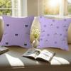 BEAUTY Purple Bow  Personalized Pillow Dust Cover Bedroom Kids Party Decoration Pillowcase Birthday Children Gift