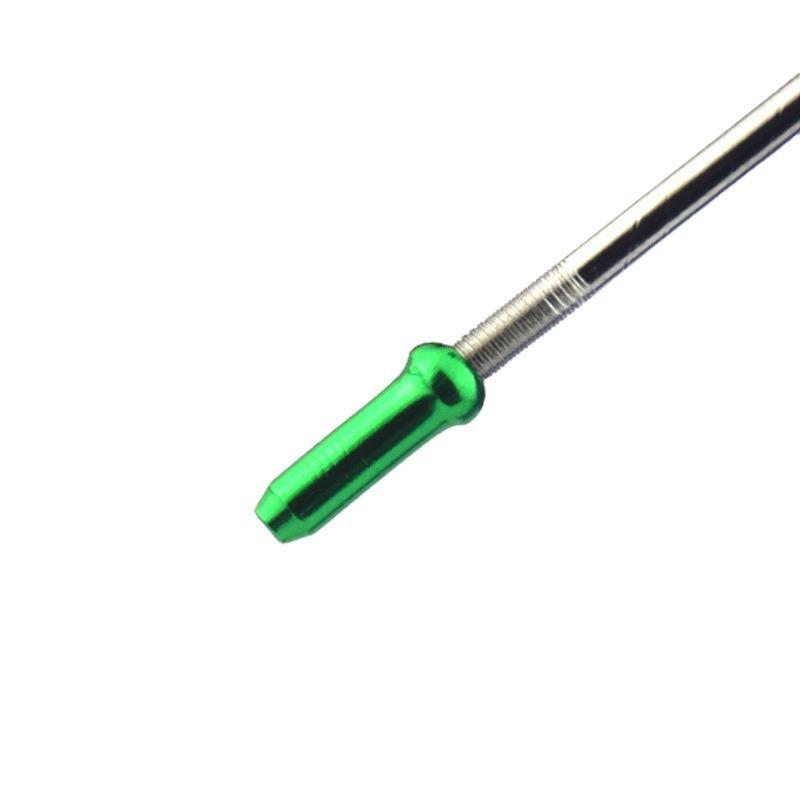 100 Stück Mountainbike Variable Speed Drahtkern Aluminium Endkappe Fahrrad Zubehör Aluminiumlegierung Farbige Bremskabel-Kernkappe