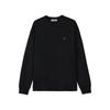 T-Shirts Men's Black Crew Neck Moderate Straight Fit