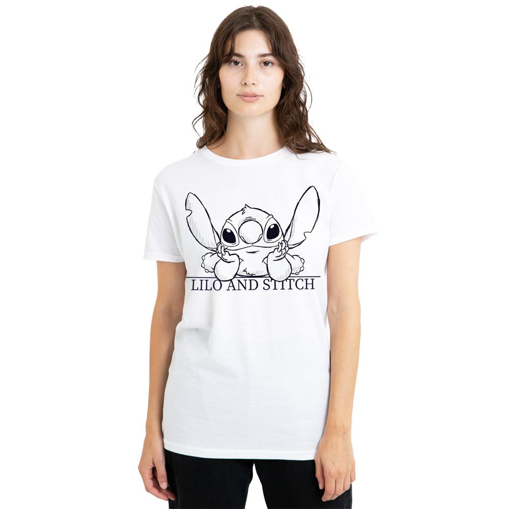 Lilo & Stitch Womens/Ladies Relaxed Sketch T-Shirt