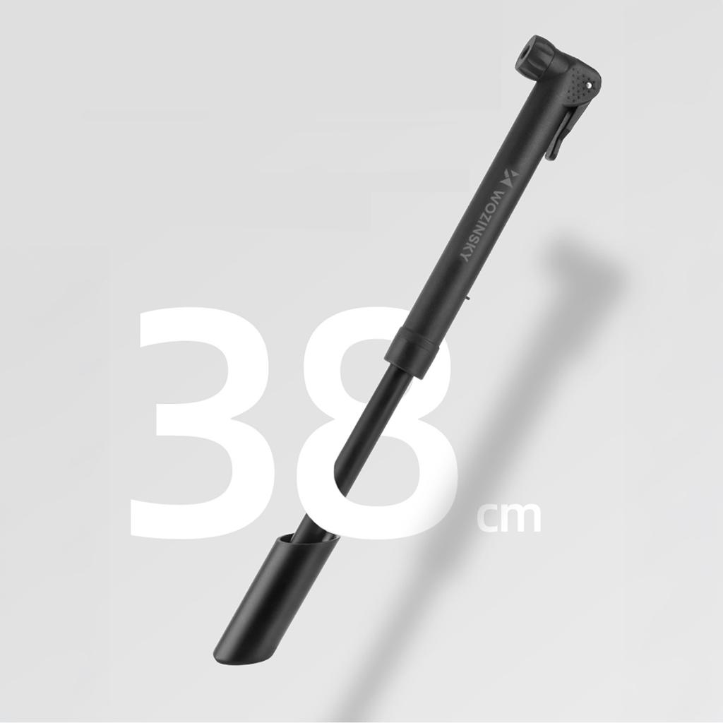 Pompka rowerowa ręczna kompaktowa 80 PSI 5.5 bar - czarna