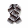 Thick Plush Cross Scarf Thermal Fluffy Muffler Double Sided Stole Faux Fur Collar  Office Workers