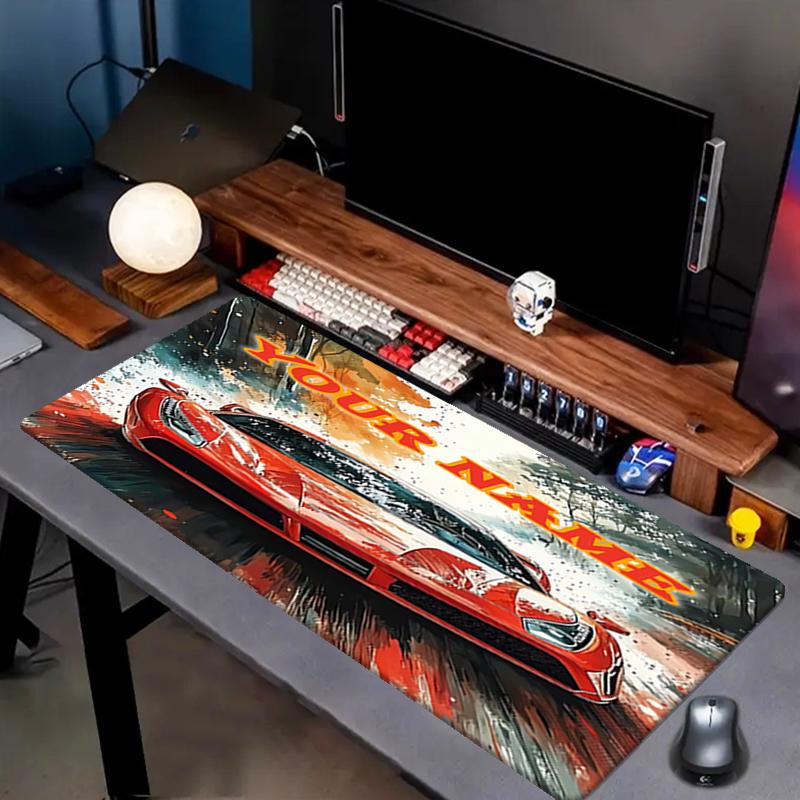 1PC Custom Name Spirit: Speed" Mouse pad, keyboard and mouse desk pad, for computer notebook Birthday Gift For Any Room Or Office