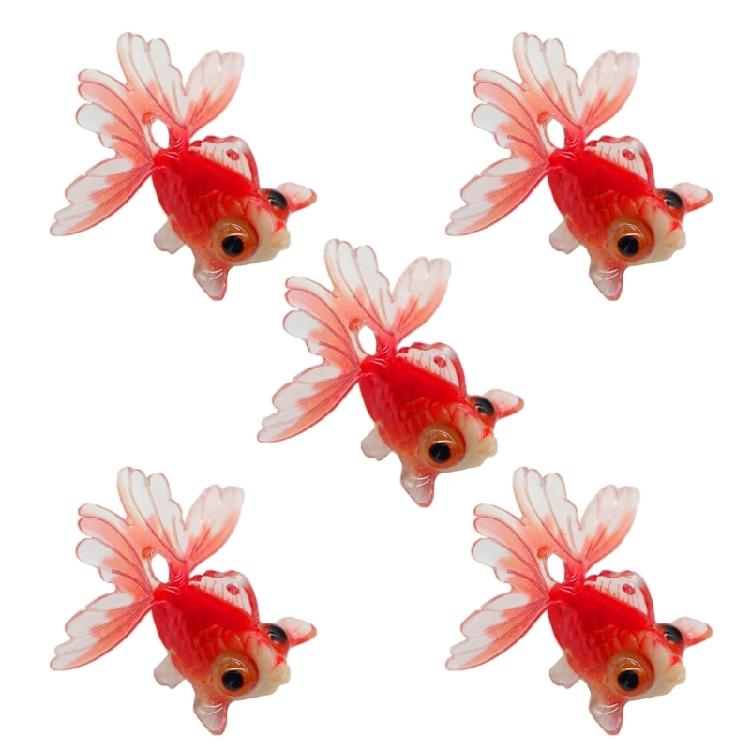 5 Pack Jewelry Accessories Fish Craft for DIY Necklaces Earrings and Bracelets