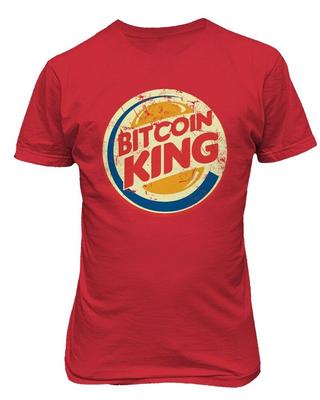 חולצת ביטקוין קינג קריפטו בורגר Ethereum Litecoin חולצה