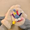 Winter Fuzzy Gloves Women Cartoon Warm Gloves Cute Thickened Fleece Lined Gloves for Indoor Outdoor Exercise Driving