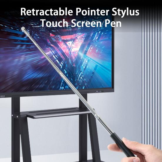Pointer Pen Precise Touch Telescopic High Sensitivity Strong Conductivity No Delay Writing Portable Retractable Pointer Stylus Screen Pen Office