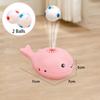 Interactive Cat Toys Electric Jet Floating Ball Whale Shaped Portable USB Dual Function Fan Pet Toy