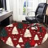 1pc Winter Wonderland Pattern Office Round Rug, Non-slip, Soft and Durable Office Rug for Interior Decoration, Perfect for Office, Beautiful Decoratio