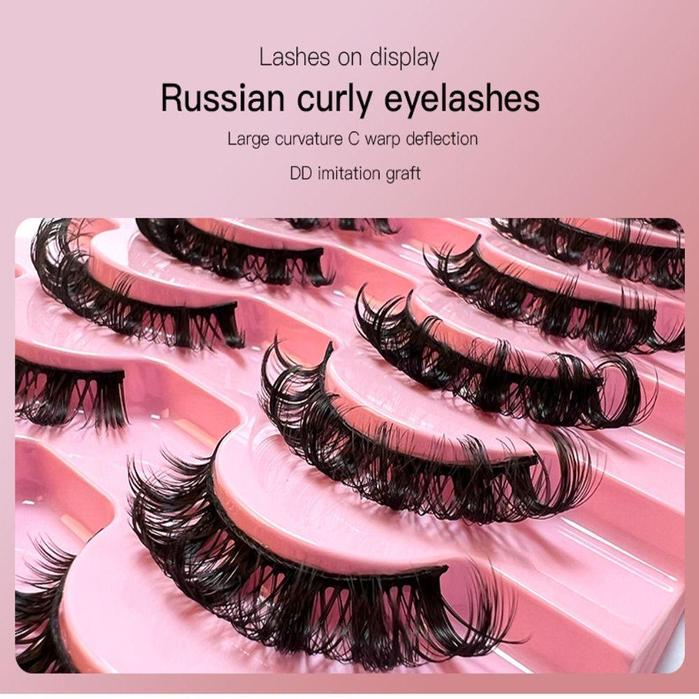 Falsche Wimpern Super Volumen Extensions 3D Nerzhaar Falsche Wimpern Russian Volume DD Curl Wimpern
