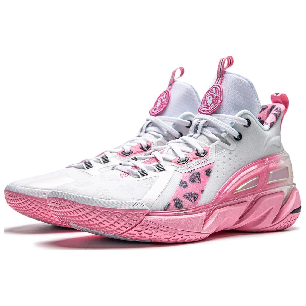 Li Ning Fan Wu 4 BBC Collaboration Lightweight Rebound Stability Support Comfortable Shock Absorption Breathable Mid-Top Basketball Shoes ABFU015-8