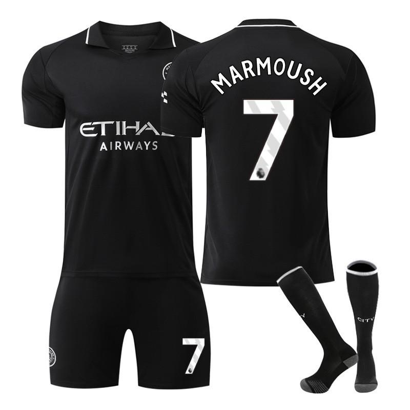 25-26 Manchester City Auswärts Nr. 9 Harland Fußballuniformen Set Herren 10 Galish 47 Foden 16 Rodrigo