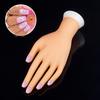 Puntos Nail Art Bendable Table Mount Soft Manicure Practice Model Training Faux Hand