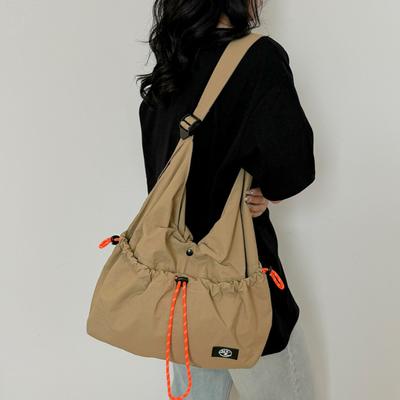 Borsa a tracolla da donna, tendenza, semplice, moda, grande capacità, borsa in nylon portatile