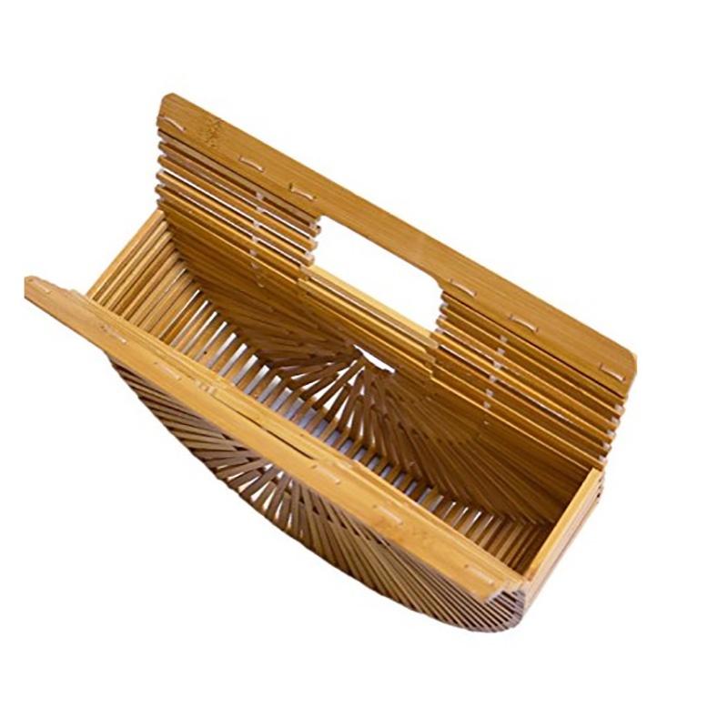 Traditional Handmade Bamboo Womens Shoulder Bag With Practical Size And Elegant Appearance