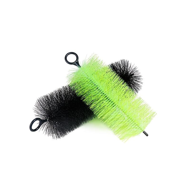 

6pcs set of high quality fish tank and fish pond filter brushes advanced PET high density aquarium filter brush - water purification and silencer 1pcs зелений