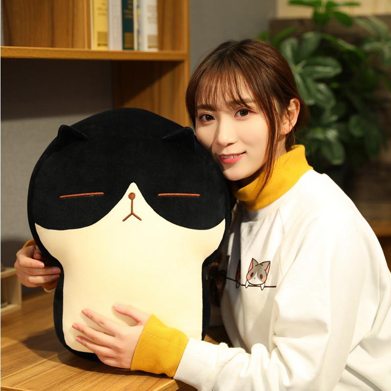 30/40Cm Cute Fat Cat Cartoon Pillow Cushion Kawaii Toast Kitty Plush Toys Anime Soft Stuffed Animal Dolls Kids Children Gift