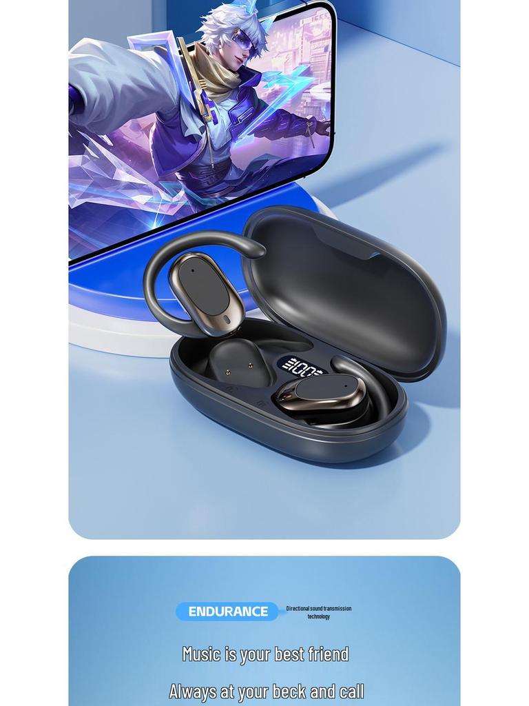 M57 Bluetooth TWS Sports Earphones - Long Battery Life, Over-Ear, Wireless, High Value