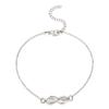 Luxury Rhinestone Infinity Symbol Interwoven Figure 8 Anklet For Women Elegant And Personalized Temperament Jewelry Accessory