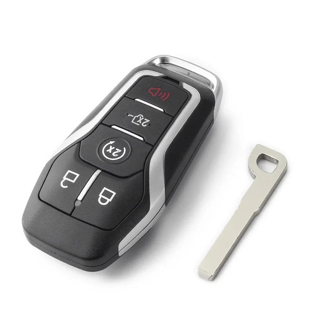Keyless Go Smart Remote Car Key Shell Case 3/4/5 Buttons For Ford Fusion Explorer Edge Mustang Mondeo Kuka 2013-