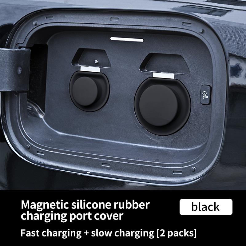 New Energy Vehicle Electric Car Fast Charging Slow Charging Port Protective Cover Pad Magnetic Silicone Waterproof Dustproof Sealing Plug Universal