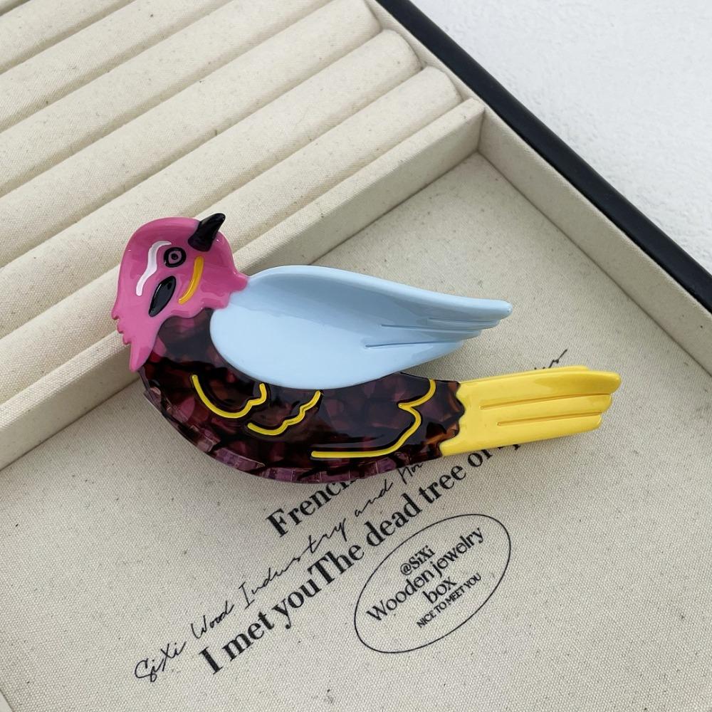 

Woodpecker Cartoon Animal Shark Clip Cute Swallow Bird Hair Claw Acetic Acid Hair Claw Female Style6