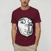 Rage Comic Trollfac Unisexs T Shirts Funny Tee Shirt Short Sleeve Round Collar TShirts Cotton Printed Clothing