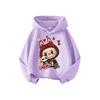 Autumn and winter children's hoodies and LABUBU pattern printed casual fashion tops