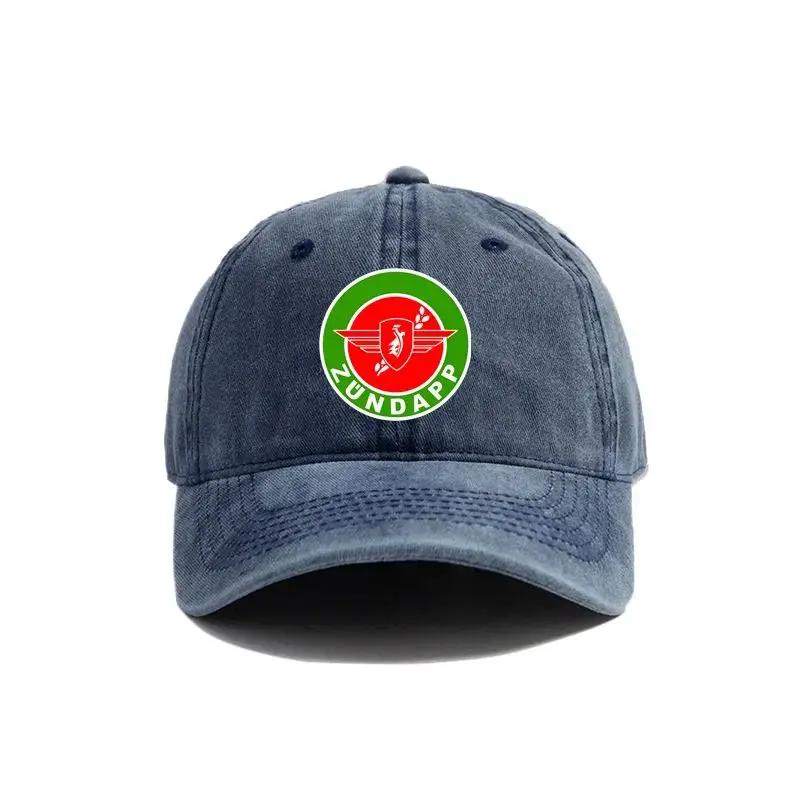 Zundapp Motorrad Baseballkappe Sommer Used Dad Hats Herren Outdoor Verstellbar Baumwollkappen Outdoor Sonnenschutz
