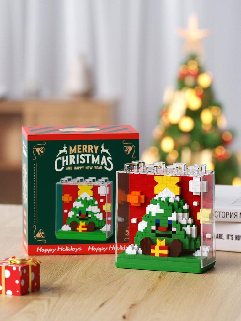 Square Zoo Santa Claus Panda & Tiger Building Blocks - Compatible with Lego, Ideal Gift