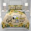 Snoopy 3D Duvet Cover Men women/Children KID Printing Disney Cartoon Bedding Set  Comforter Bed Soft
