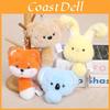 Fox Koala And Rabbit Plush Toy With Keychain For Kids And Collectors