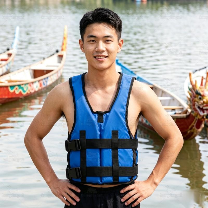 Adjustable Life Jacket for Adults Multi-color Buoyancy Vest for Fishing Boating Swimming Water Sports