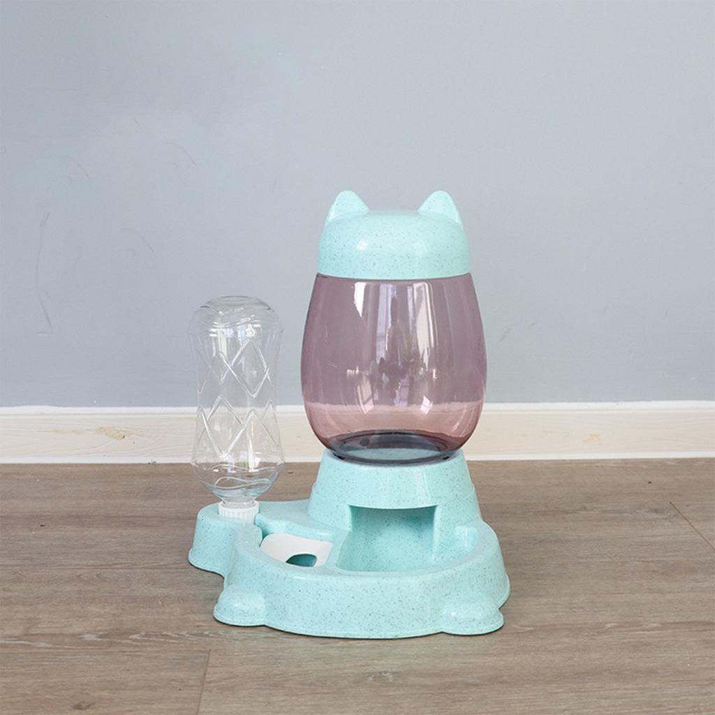 Automatic Feeder Food Feeder And Water Dispenser Cute Dog Bowl And Bottled Water Pet Water Dispenser